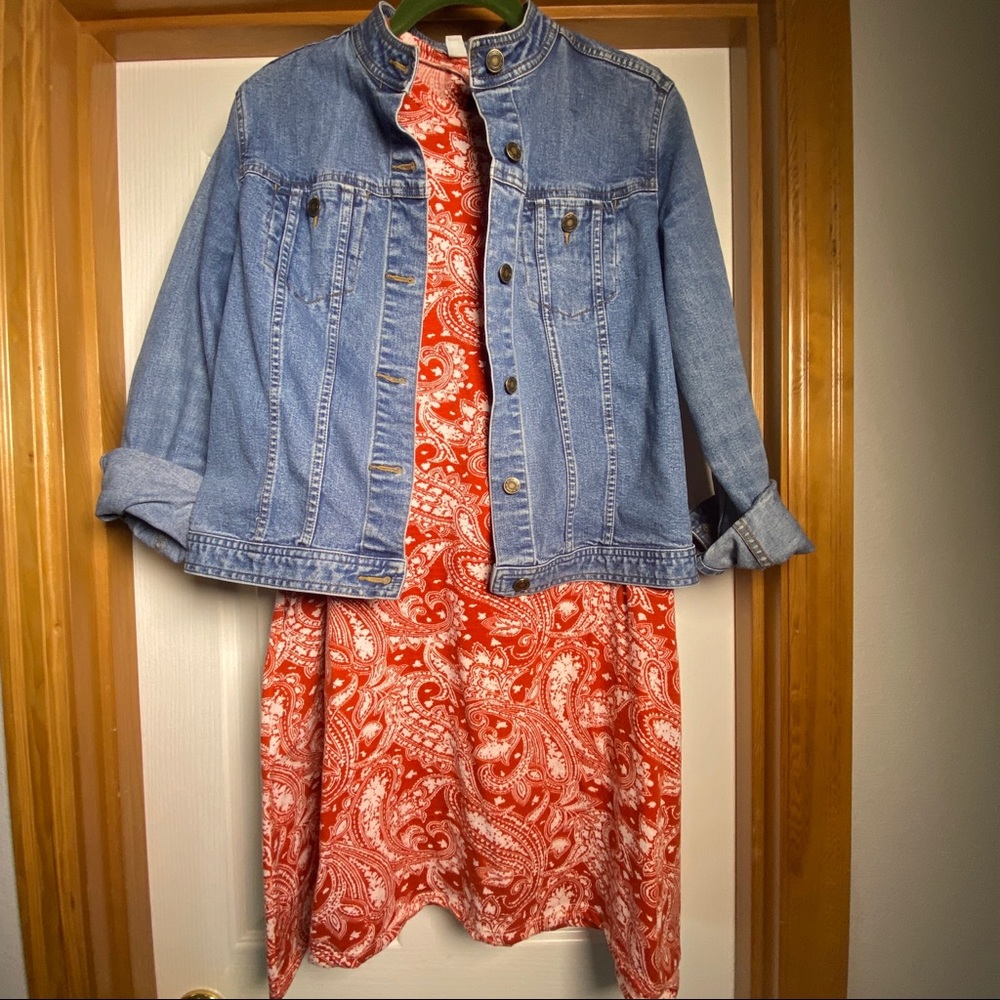 Summery Red Western Dress